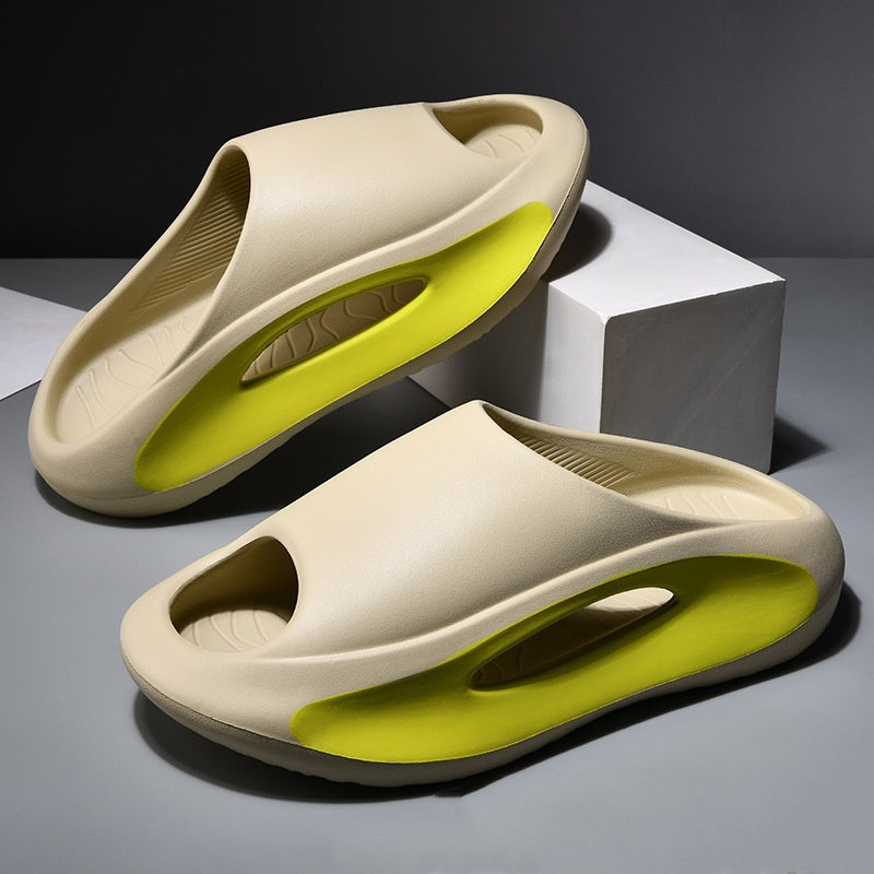 "Unisex Summer Peep-Toe Slippers - Stylish & Sporty Beach Shoes"